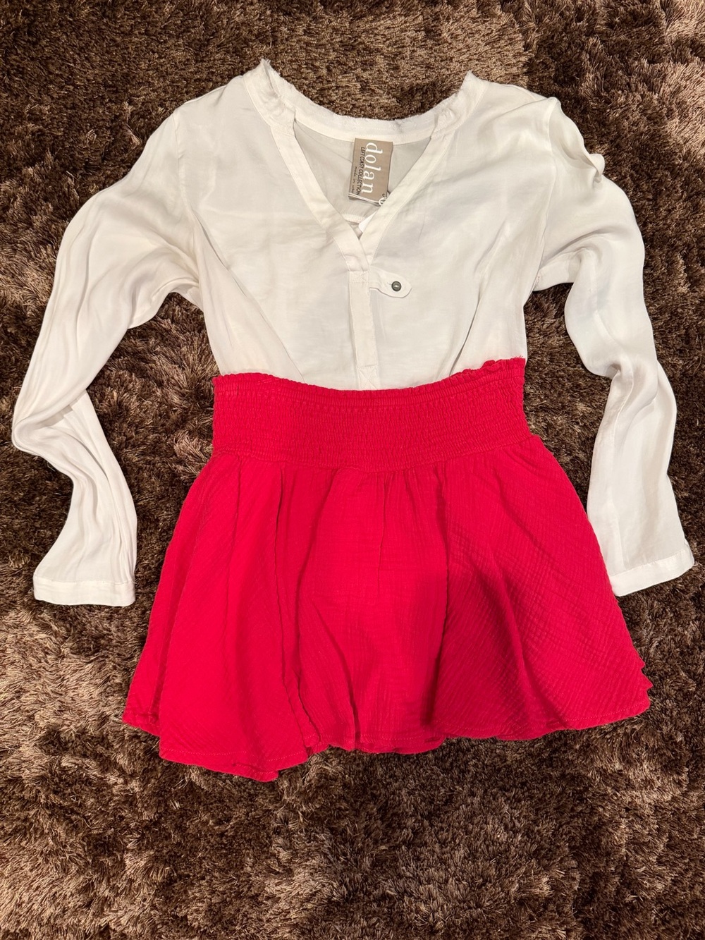 Karlie Red Skort, size Large